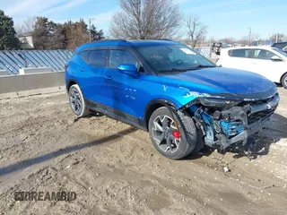 2020 Chevrolet Blazer RS z VIN 3GNKBKRS4LS546968, wystawiony jako IAAI lot #41442129 z przebiegiem 57 167 mil mil oraz . Historia ofert i sprzedaży dostępna na DreamBid. Obrazek 1.