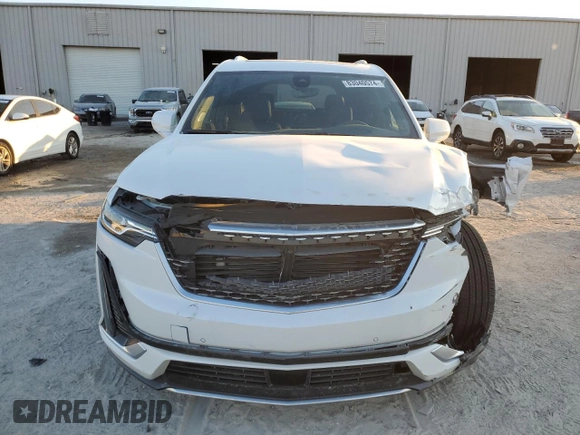 2024 Cadillac XT6 FWD Premium Luxury with VIN 1GYKPCRS8RZ729053, listed as a Copart auction lot 83040574 with 11,435 mi miles and Salvage Title. Bid and sale history available at carsss.com. Image 5.