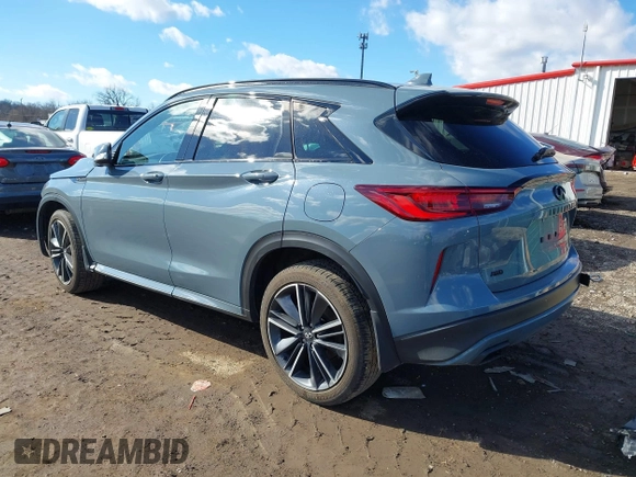 2023 Infiniti QX50 Sport with VIN 3PCAJ5FBXPF103199, listed as a IAAI auction lot 41443011 with 10,956 mi miles and . Bid and sale history available at DreamBid. Image 3.