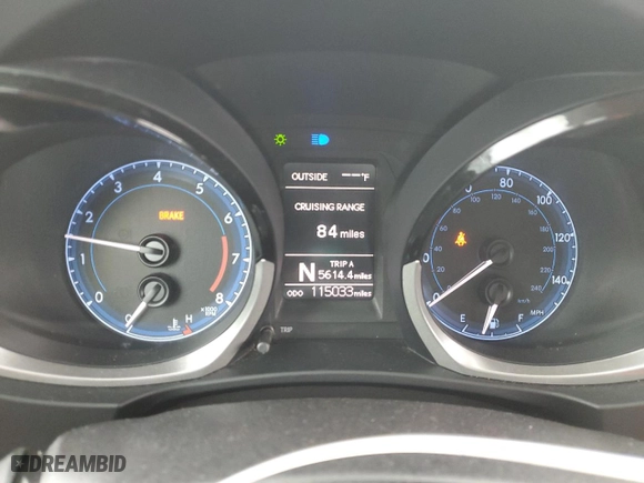 2016 Toyota Corolla L with VIN 5YFBURHEXGP567897, listed as a Copart auction lot 53894775 with 115,033 mi miles and Salvage Title. Bid and sale history available at carsss.com. Image 9.
