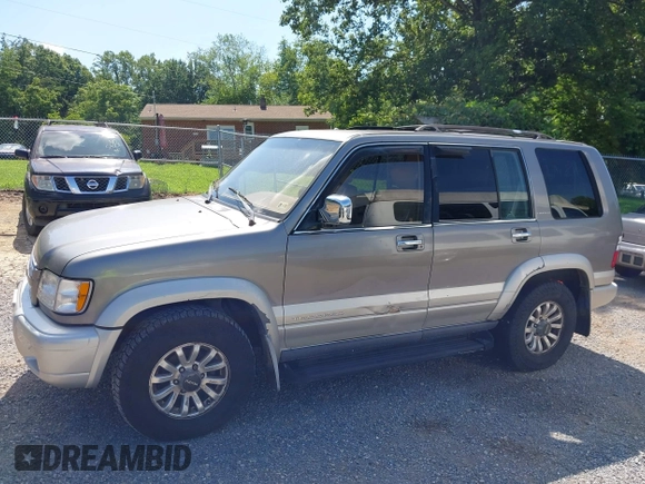 2000 Isuzu Trooper S with VIN JACDJ58X8Y7J10132, listed as a IAAI auction lot 42731475 with 161,020 mi miles and . Bid and sale history available at DreamBid. Image 6.