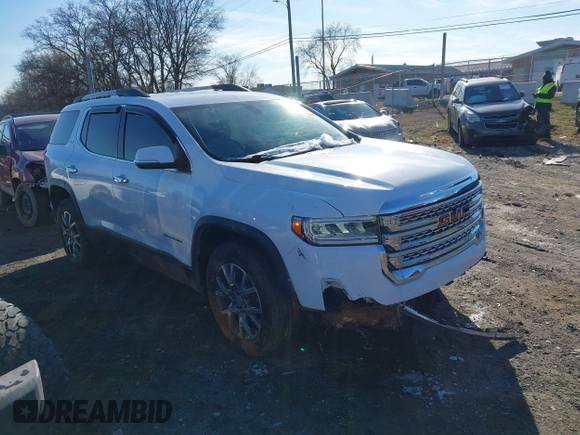 2020 GMC Acadia SLT with VIN 1GKKNMLS4LZ136098, listed as a IAAI auction lot 41618272 with 100,486 mi miles and . Bid and sale history available at DreamBid. Image 1.