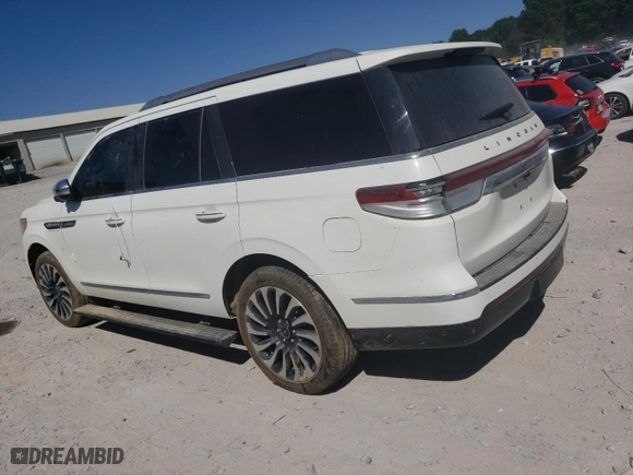 2022 Lincoln Navigator Black Label with VIN 5LMJJ2TT4NEL09900, listed as a Copart auction lot 74687794 with 0 mi miles and Salvage Title. Bid and sale history available at carsss.com. Image 2.