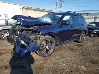 2023 BMW X7 M60i z VIN 5UX33EM05P9R06872, wystawiony jako Copart lot #82390544 z przebiegiem Nie podano mil oraz Szkody całkowita. Historia ofert i sprzedaży dostępna na DreamBid. Obrazek 1.
