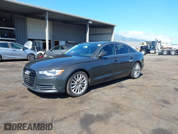 2013 Audi A6 2.0T Premium Plus with VIN WAUGFAFC3DN135693, listed as a IAAI auction lot 41622918 with 154,102 mi miles. Bid and sale history available at carsss.com. Image 2.