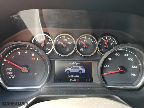 2021 Chevrolet Tahoe LS with VIN 1GNSCMKDXMR311046, listed as a Copart auction lot 85338194 with 71,634 mi miles and Salvage Title. Bid and sale history available at carsss.com. Image 9.