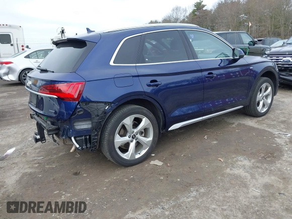 2022 Audi Q5 S line Premium Plus with VIN WA1EAAFY3N2099747, listed as a IAAI auction lot 41783135 with 29,787 mi miles. Bid and sale history available at carsss.com. Image 4.