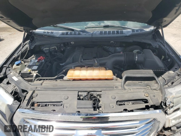 2015 Ford F-150 XL with VIN 1FTEW1CP0FFC58687, listed as a Copart auction lot 55101825 with 107,942 mi miles and Salvage Title. Bid and sale history available at DreamBid. Image 12.