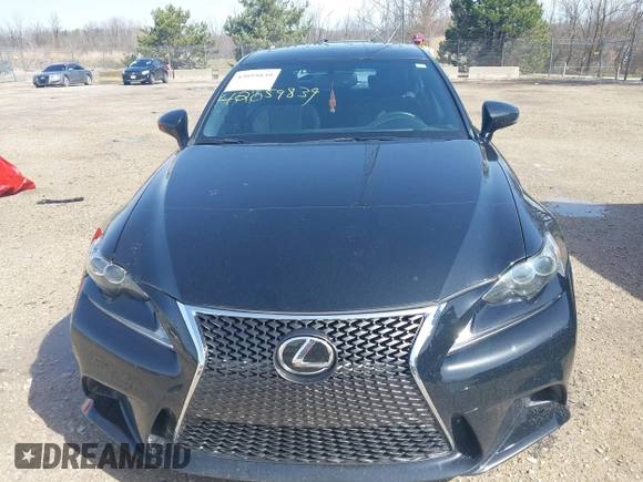2015 Lexus IS 250 with VIN JTHCF1D22F5025957, listed as a IAAI auction lot 42059839 with 68,030 mi miles. Bid and sale history available at carsss.com. Image 12.