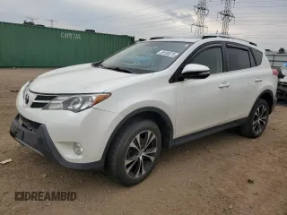 2015 Toyota RAV4 Limited with VIN JTMDFREV5FD173734, listed as a Copart auction lot 59180575 with 102,913 mi miles and Salvage title. Bid and sale history available at DreamBid. Image 1.