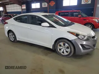 2016 Hyundai Elantra SE with VIN 5NPDH4AE3GH749612, listed as a Copart auction lot 55108195 with 127,105 mi miles and Salvage Title. Bid and sale history available at DreamBid. Image 4.