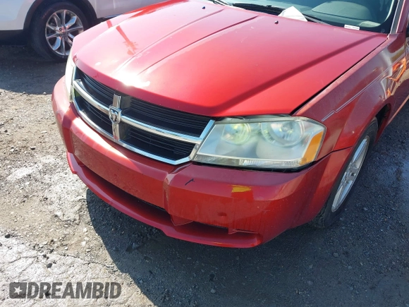 2008 Dodge Avenger SXT with VIN 1B3LC56K68N171989, listed as a IAAI auction lot 42111955 with 172,663 mi miles. Bid and sale history available at carsss.com. Image 6.