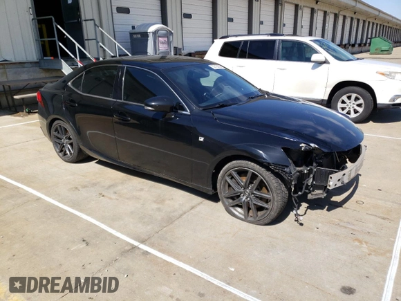 2014 Lexus IS 350 with VIN JTHBE1D26E5011363, listed as a Copart auction lot 52160595 with 124,813 mi miles and Salvage Title. Bid and sale history available at carsss.com. Image 4.