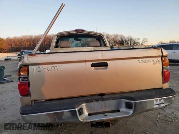 2002 Toyota Tacoma with VIN 5TEPM62N62Z050001, listed as a Copart auction lot 41335185 with 199,316 mi miles and Salvage title. Bid and sale history available at DreamBid. Image 6.