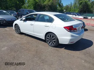 2015 Honda Civic EX-L with VIN 19XFB2F96FE203352, listed as a IAAI auction lot 42136173 with 152,124 mi miles. Bid and sale history available at carsss.com. Image 3.