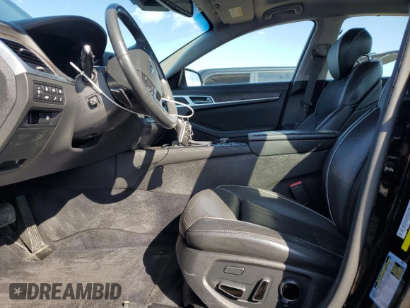 2017 Genesis G80 3.8L with VIN KMHGN4JE9HU175851, listed as a Copart auction lot 50751995 with 97,300 mi miles and Salvage title. Bid and sale history available at DreamBid. Image 7.