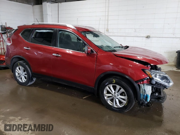 2015 Nissan Rogue SV with VIN KNMAT2MV5FP502659, listed as a Copart auction lot 54347035 with 65,828 mi miles and Salvage Title. Bid and sale history available at carsss.com. Image 4.