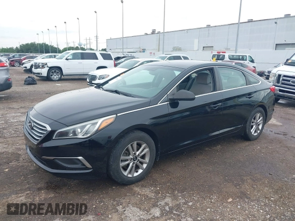 2016 Hyundai Sonata SE with VIN 5NPE24AF1GH388878, listed as a IAAI auction lot 39442510 with 158,111 mi miles and . Bid and sale history available at carsss.com. Image 17.