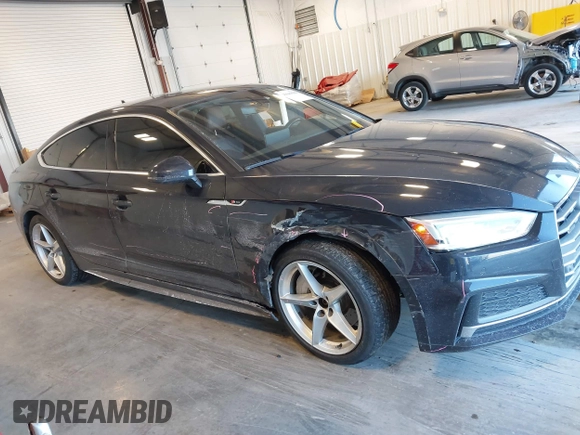 2018 Audi A5 Sportback Premium Plus with VIN WAUENCF52JA133055, listed as a IAAI auction lot 41644106 with 71,558 mi miles. Bid and sale history available at carsss.com. Image 13.