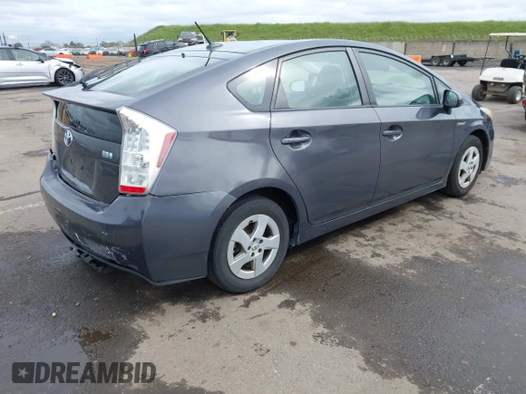 2010 Toyota Prius II with VIN JTDKN3DU7A0192513, listed as a IAAI auction lot 41842170 with 183,211 mi miles. Bid and sale history available at carsss.com. Image 4.