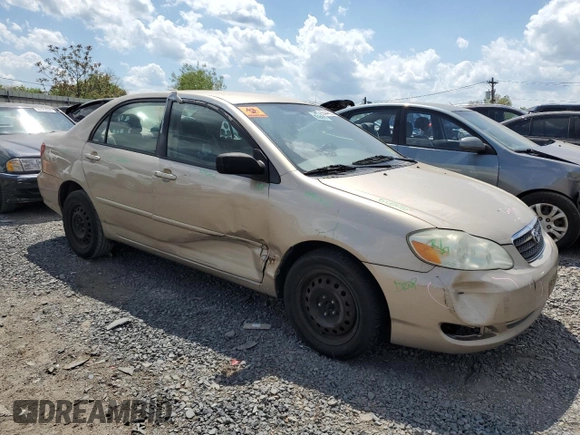 2005 Toyota Corolla CE with VIN 2T1BR30E75C477744, listed as a Copart auction lot 55444585 with Not provided miles and Salvage title. Bid and sale history available at DreamBid. Image 4.