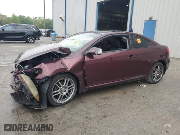 2007 Scion tC Spec with VIN JTKDE177X70146002, listed as a Copart auction lot 48511555 with 0 mi miles and Salvage Title. Bid and sale history available at carsss.com. Image 1.