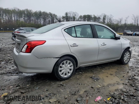 2018 Nissan Versa Sedan SV with VIN 3N1CN7AP5JL869543, listed as a Copart auction lot 50054215 with 60,846 mi miles and Salvage Title. Bid and sale history available at carsss.com. Image 3.