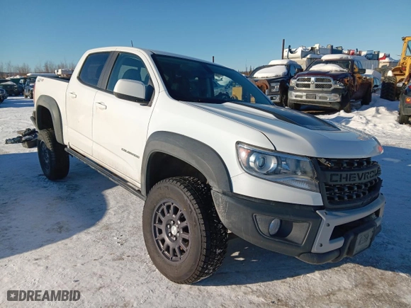 2021 Chevrolet Colorado 4WD ZR2 with VIN 1GCGTEENXM1115535, listed as a Copart auction lot 48066475 with 61,905 mi miles and Salvage Title. Bid and sale history available at carsss.com. Image 4.