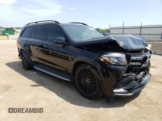 2017 Mercedes-Benz GLS 63 AMG with VIN 4JGDF7FE5HA747770, listed as a Copart auction lot 65888883 with 50,889 mi miles and Salvage Title. Bid and sale history available at DreamBid. Image 4.