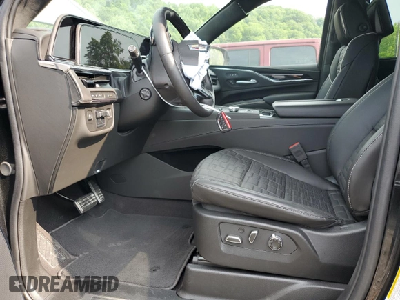2024 Cadillac Escalade AWD V-Series with VIN 1GYS4HK92RR125835, listed as a Copart auction lot 60098455 with 10,416 mi miles and Salvage title. Bid and sale history available at DreamBid. Image 7.