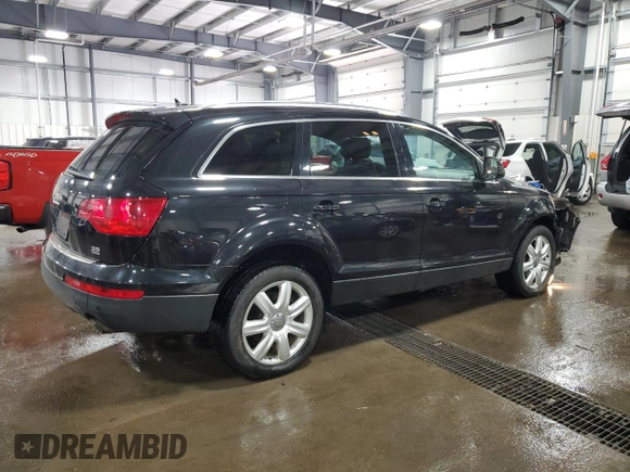 2008 Audi Q7 Premium with VIN WA1BY74L08D018785, listed as a Copart auction lot 47551055 with 136,130 mi miles and Salvage title. Bid and sale history available at DreamBid. Image 3.
