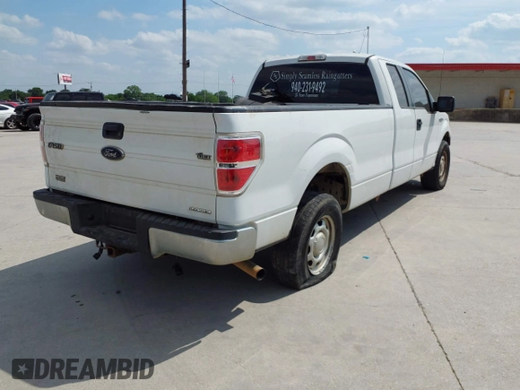 2013 Ford F-150 XL w/HD Payload Pkg with VIN 1FTVX1CF8DKD55791, listed as a IAAI auction lot 41987479 with 285,410 mi miles. Bid and sale history available at carsss.com. Image 4.
