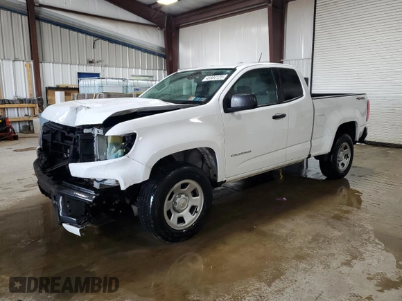 2021 Chevrolet Colorado 4WD Work Truck with VIN 1GCHTBEN8M1221288, listed as a Copart auction lot 46984125 with 86,044 mi miles and Salvage Title. Bid and sale history available at carsss.com. Image 1.
