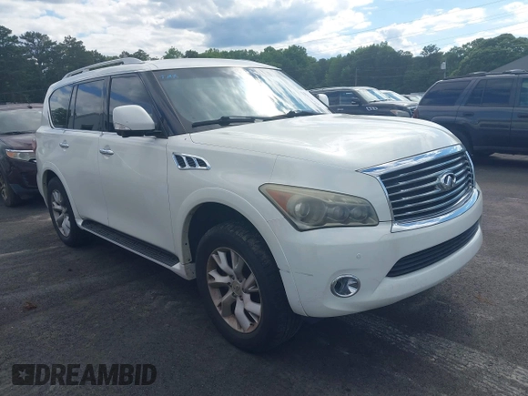 2012 Infiniti QX56 7-passenger with VIN JN8AZ2NF2C9519509, listed as a IAAI auction lot 42191986 with 190,131 mi miles and . Bid and sale history available at DreamBid. Image 1.