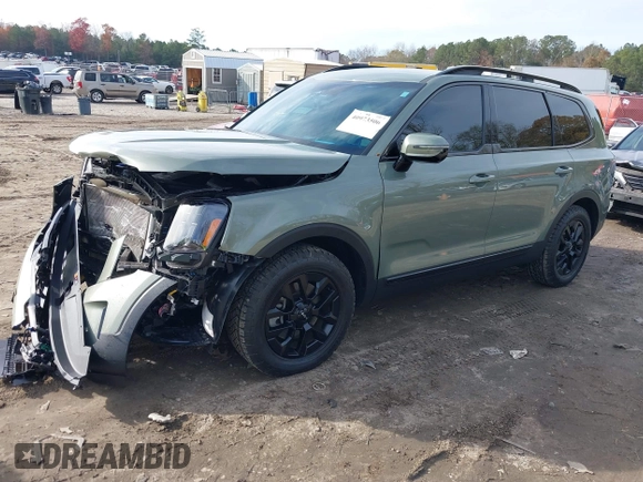 2024 Kia Telluride SX Prestige X-Pro with VIN 5XYP5DGC8RG459193, listed as a IAAI auction lot 40973506 with 10,541 mi miles and . Bid and sale history available at DreamBid. Image 2.