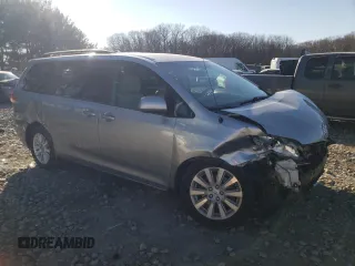 2014 Toyota Sienna LE with VIN 5TDJK3DC3ES073498, listed as a Copart auction lot 88006615 with 360,781 mi miles and Salvage Title. Bid and sale history available at DreamBid. Image 4.