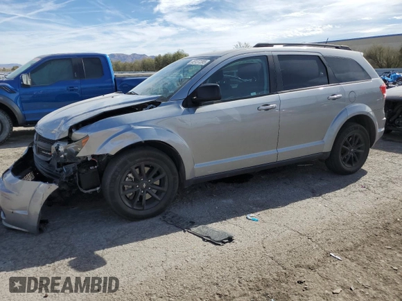 2020 Dodge Journey SE Value with VIN 3C4PDCAB7LT273058, listed as a Copart auction lot 46137285 with 84,043 mi miles and Salvage Title. Bid and sale history available at DreamBid. Image 1.