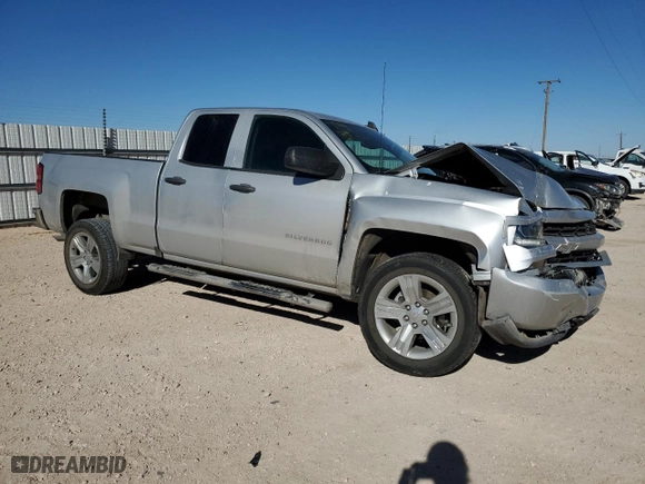 2018 Chevrolet Silverado 1500 Custom with VIN 1GCRCPEH8JZ328981, listed as a Copart auction lot 44075575 with 56,742 mi miles and Salvage Title. Bid and sale history available at carsss.com. Image 4.