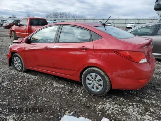 2016 Hyundai Accent SE with VIN KMHCT4AE7GU966849, listed as a Copart auction lot 44311155 with 129,176 mi miles and Salvage Title. Bid and sale history available at carsss.com. Image 2.