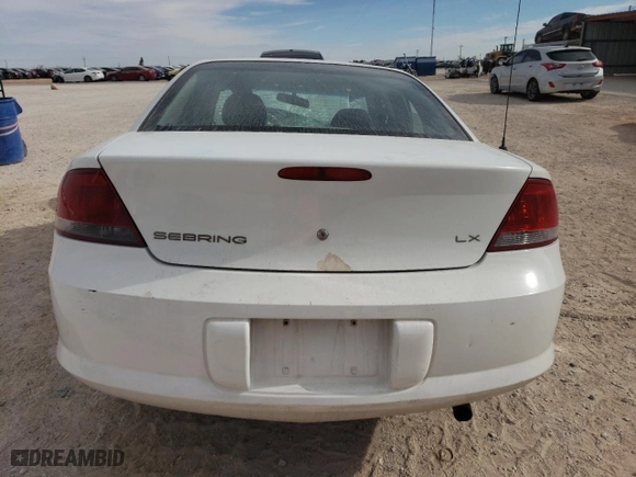 2001 Chrysler Sebring LX with VIN 1C3EL46X61N595082, listed as a Copart auction lot 41487765 with 0 mi miles and Salvage Title. Bid and sale history available at carsss.com. Image 6.