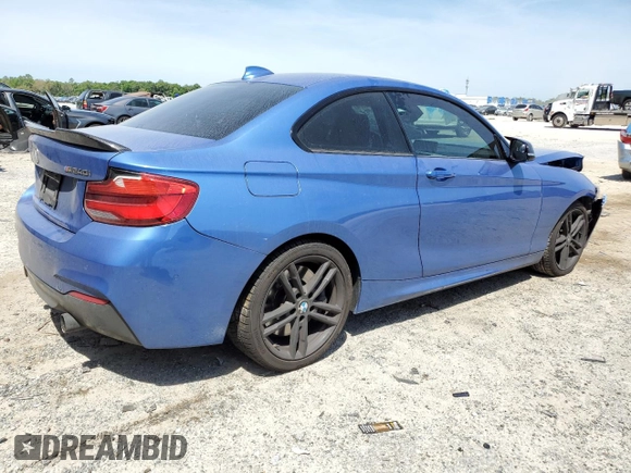 2018 BMW 2 Series M240i with VIN WBA2J5C59JVC07047, listed as a Copart auction lot 51164664 with 102,831 mi miles. Bid and sale history available at carsss.com. Image 3.