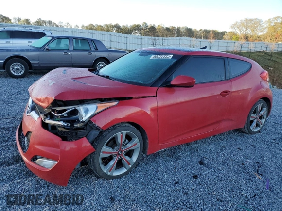 2012 Hyundai Veloster w/Black Int with VIN KMHTC6AD3CU071629, listed as a Copart auction lot 50325325 with 64,351 mi miles and Salvage title. Bid and sale history available at DreamBid. Image 1.