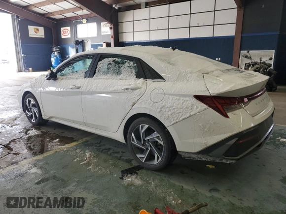 2024 Hyundai Elantra SEL with VIN KMHLS4DG2RU772054, listed as a Copart auction lot 88602205 with 14,822 mi miles and Salvage title. Bid and sale history available at DreamBid. Image 2.