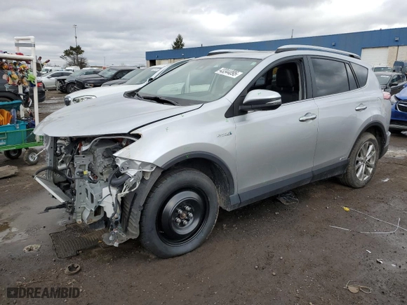 2016 Toyota RAV4 Hybrid Limited with VIN JTMDJREV2GD034175, listed as a Copart auction lot 43344095 with 87,791 mi miles and Clean Title. Bid and sale history available at carsss.com. Image 1.