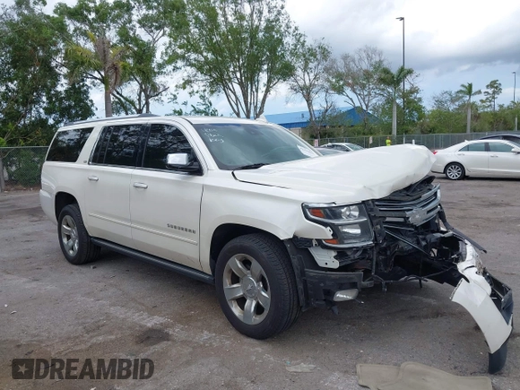 2015 Chevrolet Suburban LTZ with VIN 1GNSKKKC4FR687923, listed as a IAAI auction lot 42192062 with 139,873 mi miles and . Bid and sale history available at DreamBid. Image 1.
