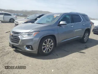 2019 Chevrolet Traverse Premier z VIN 1GNEVKKW4KJ205362, wystawiony jako Copart lot #53429605 z przebiegiem 143 463 mil mil oraz Szkoda całkowita • Salvage title. Historia ofert i sprzedaży dostępna na DreamBid. Obrazek 1.