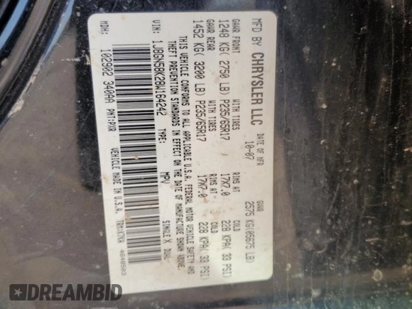2008 Jeep Liberty Limited with VIN 1J8GN58K28W164242, listed as a Copart auction lot 50615085 with 217,102 mi miles and Salvage Title. Bid and sale history available at DreamBid. Image 15.