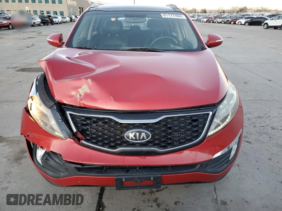2011 Kia Sportage SX with VIN KNDPCCA64B7149631, listed as a Copart auction lot 81177404 with 160,192 mi miles and Salvage Title. Bid and sale history available at carsss.com. Image 5.