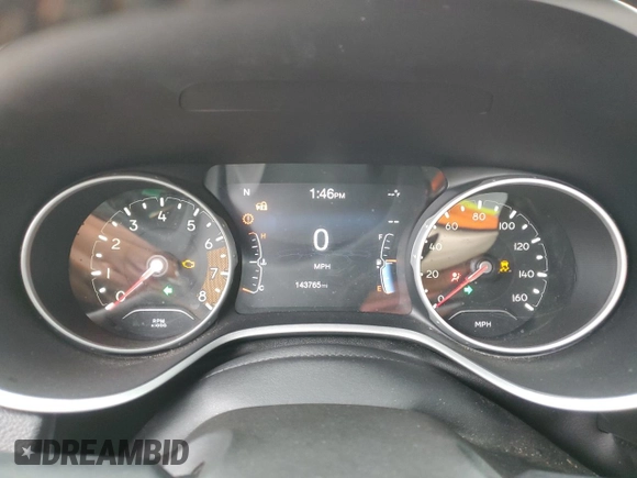 2017 Jeep Compass Latitude with VIN 3C4NJDBB2HT656451, listed as a Copart auction lot 49722475 with 143,765 mi miles and Non Repairable. Bid and sale history available at carsss.com. Image 9.