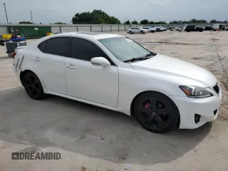 2012 Lexus IS 250 with VIN JTHBF5C25C5183791, listed as a Copart auction lot 54915085 with 170,381 mi miles and Salvage Title. Bid and sale history available at DreamBid. Image 4.